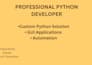 create python gui applications and automation scripts